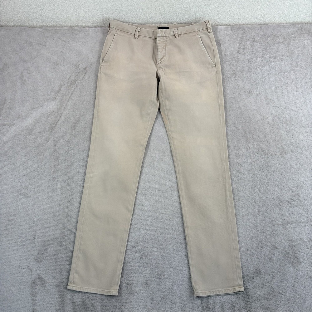 Prada Chino Trouser Pants in Khaki Men 33x32 Modern Slim Fit Designer